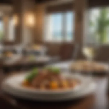 Gourmet Experience in Fort Lauderdale Elegant dining setup featuring fine gourmet dishes and exquisite table setting