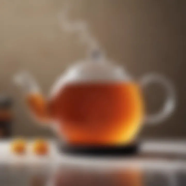 Teapot with unique infuser for enhanced brewing