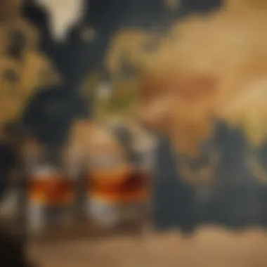 Whisky Regions of the World A detailed map showcasing key whisky regions around the world.