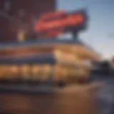 Exterior view of the Boulevard Diner showcasing its iconic sign