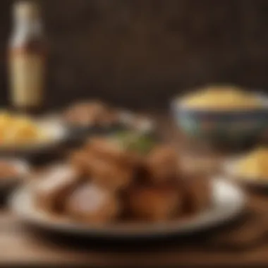 Seitan in Cultural History A historical depiction of seitan in traditional cuisine, emphasizing its cultural roots.