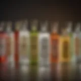 A collection of gin bottles showcasing various styles and designs