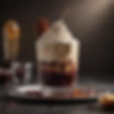 A close-up of a mouthwatering dessert featuring Dr Pepper as a key ingredient