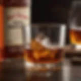 A glass of bourbon showcasing its rich amber color