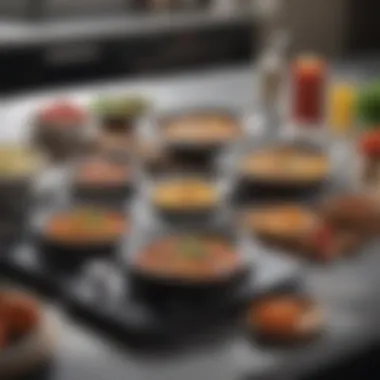 Gourmet Dishes Prepared with Fagor Induction Cooktop Diverse culinary creations made using the Fagor induction cooktop