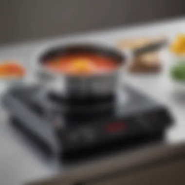 Safety features highlighted on the Fagor induction cooktop