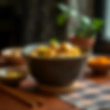 A vibrant bowl of Gulai Tauhu showcasing tofu and aromatic spices