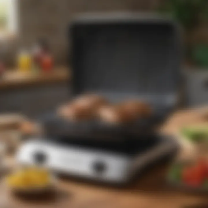 Grill showcasing versatility with various food items