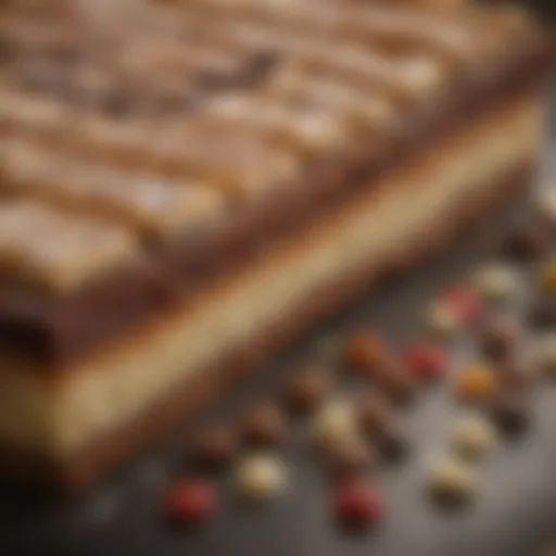 Close-up view of the new Payday candy bar showcasing its unique texture and layers