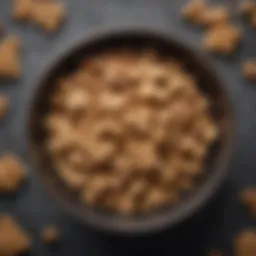 Freshly baked dog treats in a decorative bowl