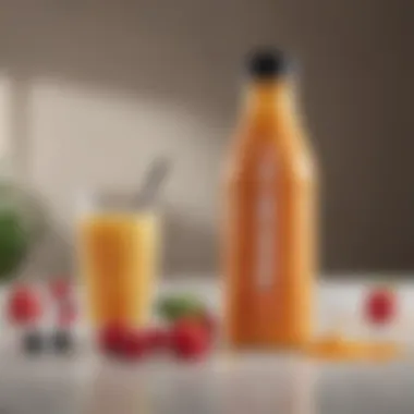 Nutritious Liquid Meal Replacement Options A nutritious liquid meal replacement in a sleek bottle