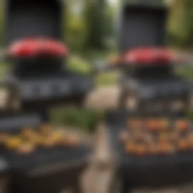 Comparison of Different Weber Gas Grill Models Various Weber gas grill models displayed side by side