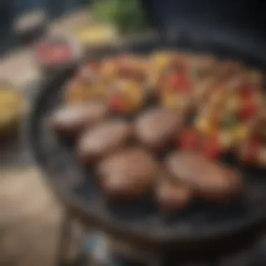 A flavorful grilled feast prepared on a Weber gas grill