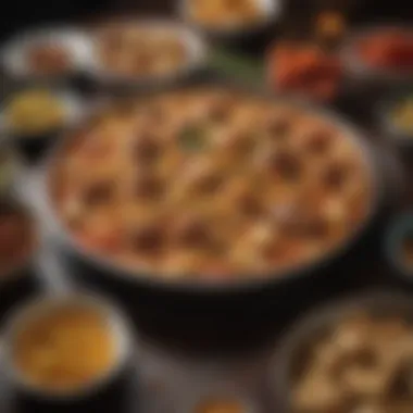 A vibrant menu inspired by cultural heritage