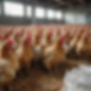 A sustainable chicken farm emphasizing biodiversity