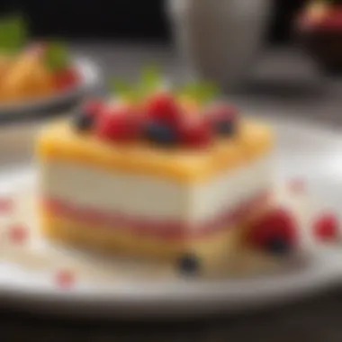 Elegant Tapioca Dessert An elegant dessert featuring tapioca beads and fresh fruits.