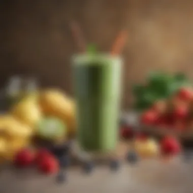 Delicious smoothie showcasing vibrant ingredients