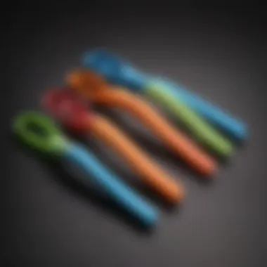 Variety of Small Silicone Tongs A variety of small silicone tongs displayed, highlighting different styles and colors