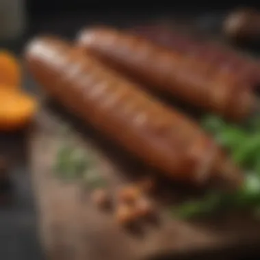 Nutritional Breakdown of Veggie Andouille Sausage Nutritional breakdown of veggie andouille sausage displayed visually