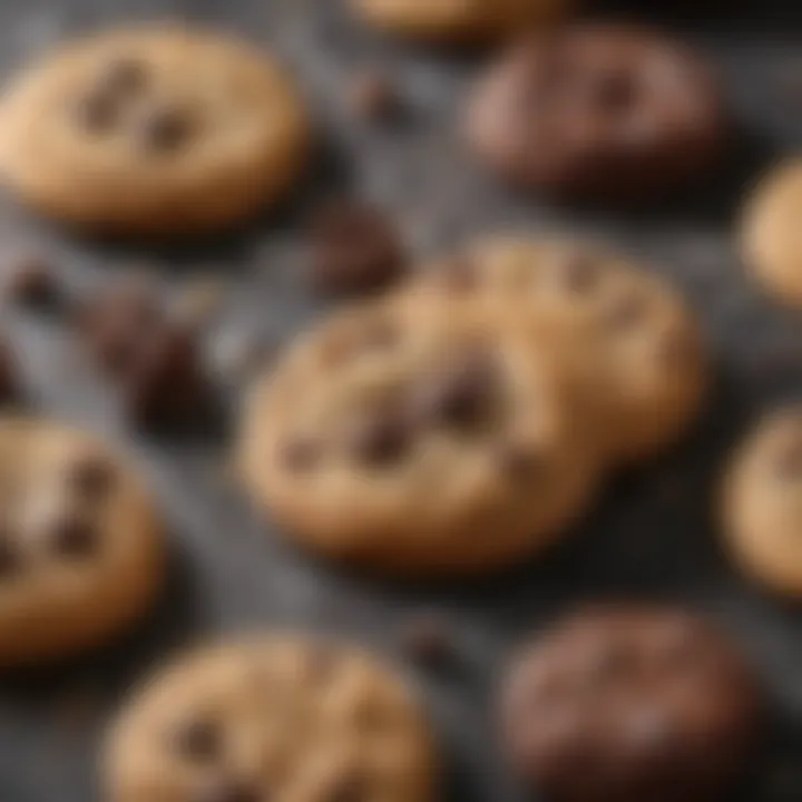 Ingredients of Wegmans Chocolate Indulgence Cookie laid out on a countertop