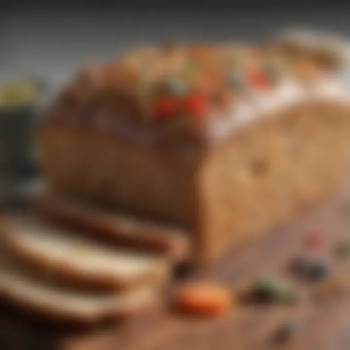 Wholegrain bread served with healthy toppings and spreads