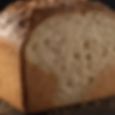 Wholegrain Bread Loaf A loaf of wholegrain bread showcasing its texture and grains