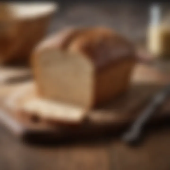 Ezekiel bread on a modern dining table