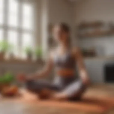 Mindful Movement and Relaxation An individual practicing yoga, embodying lifestyle changes