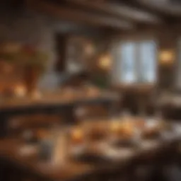 Cozy dining atmosphere during Christmas
