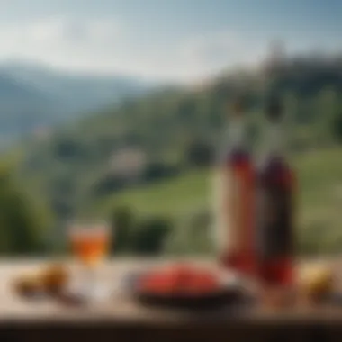 A picturesque Italian landscape representing the heritage of Strega liqueur.