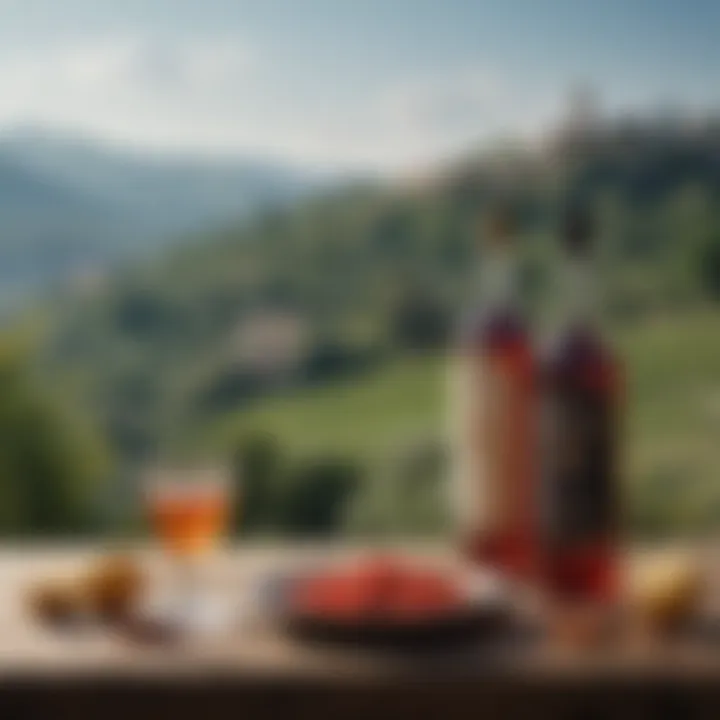 A picturesque Italian landscape representing the heritage of Strega liqueur.