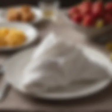 Artistic Napkin Folds Creative napkin folds enhancing the aesthetic of a dining table