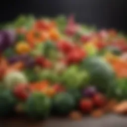 Fresh vegetables showcasing a colorful variety