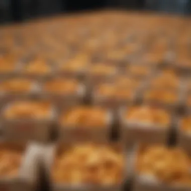Efficient Logistics for Timely Deliveries Delivery boxes filled with Frito Lay products ready for shipping