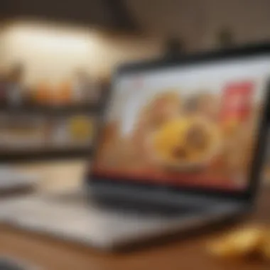 User-Friendly Online Shopping Experience A user navigating a website with Frito Lay products on a laptop