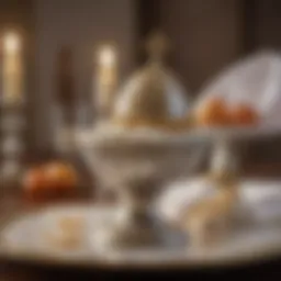 Elegant religious keepsake for a christening