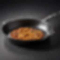 Close-up view of the Good Cook non-stick pan highlighting its smooth surface