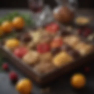 Gourmet Treats for Gratitude An assortment of gourmet treats arranged in a decorative box