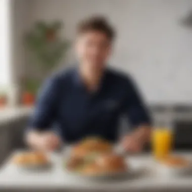 User Experience with Affordable Meal Delivery A satisfied customer enjoying a meal from a delivery service