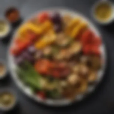 Grilled Vegetable Medley A colorful assortment of grilled vegetables arranged on a plate.