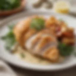 A tantalizing plate of Hidden Valley Buttermilk Ranch Chicken garnished with fresh herbs
