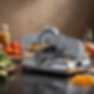 Modern Electric Slicer Design An elegant electric slicer showcasing its modern design and functionality.