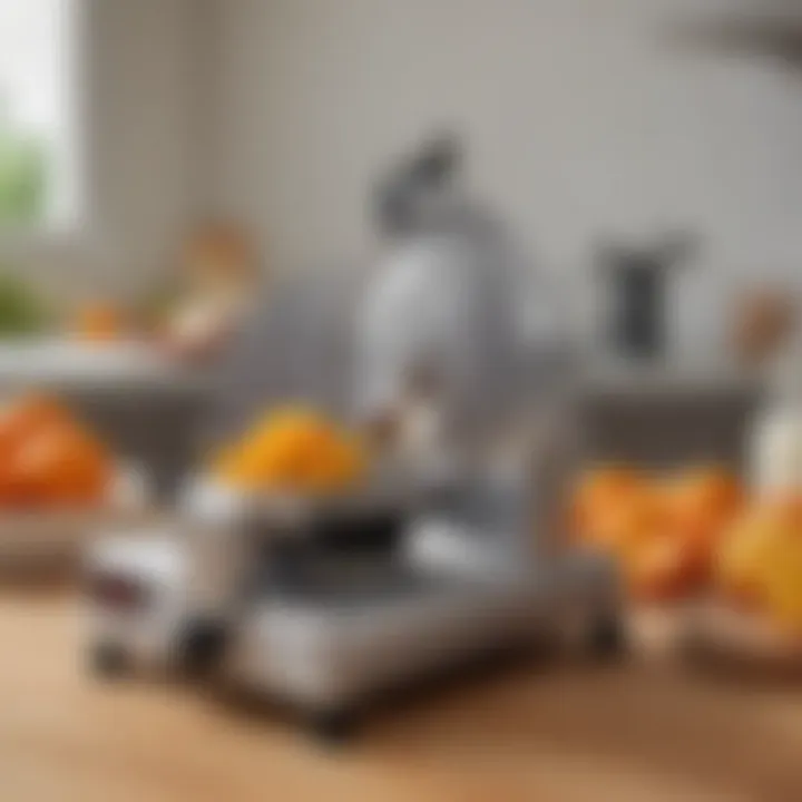 A comparison of various manual slicers highlighting their unique features.