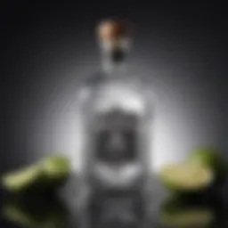 A bottle of Hornitos Plata tequila showcasing its clear and crisp appearance