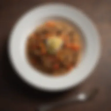 Gourmet Dish with Wheat Berries A gourmet dish elegantly plated with wheat berries as a side