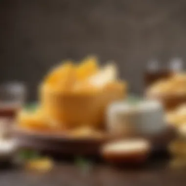 A variety of cheese selections for a savory dip