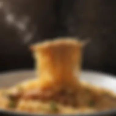Perfectly Cooked Ramen Noodles Delicate strands of ramen noodles perfectly cooked