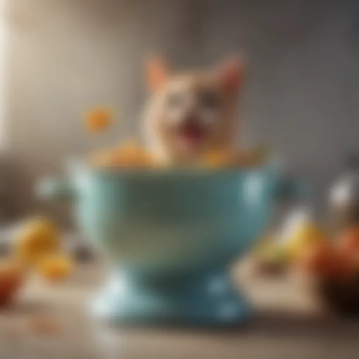 A playful colander resembling a cheerful animal
