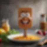 A whimsical spatula with a funny face design