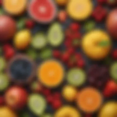 Colorful Fresh Fruits Selection Colorful selection of fresh fruits for smoothie variations